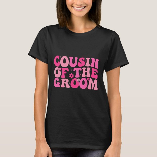 T-shirt Costume de famille pour la fête de mariage du cous (Devant)