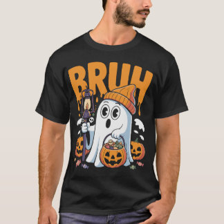 T-shirt Costume de Fantôme Bruh amusant pour les couples -