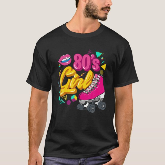 T-shirt Costume de fête 80S Thème de fête tenue de soirée  (Devant)