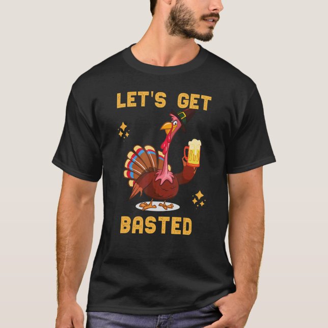 T-shirt Costume de fête de la bière de Turquie Thanksgivin (Devant)