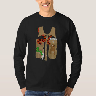 T-shirt Costume de Garde de Zoo Halloween DIY Safari Jungl