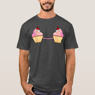 T-shirt Costume de gâteaux aux fraises Cospla de poitrine 