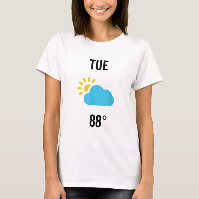 T-shirt Costume de groupe météo Halloween Mardi C (Devant)