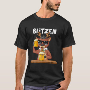 T-shirt Costume de groupe Noël Reindeer Blitzen Xmas