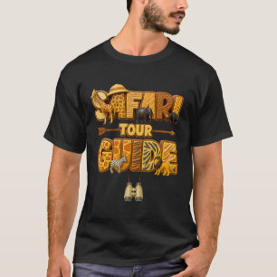 T-shirt Costume de guide de safari Afrique Tenue de zoo sa