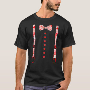 T-shirt Costume de Jour Valentines Tuxedo Costume Coeur Bo