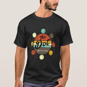 T-shirt Costume de journée internationale du point couleur