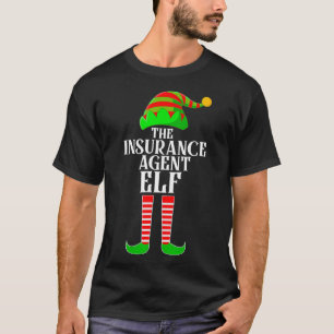 T-shirt Costume de jumelage de la famille Elf de l'agent d