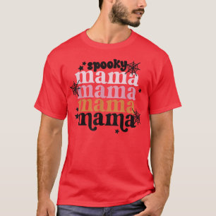 T-shirt Costume de jumelage éffrayant Mama Halloween Mini 