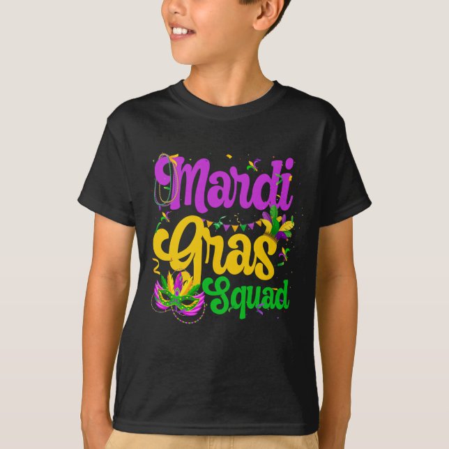 T-shirt Costume de la fête de la brigade Mardi Gras (Devant)