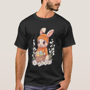 T-shirt Costume de lapin de Pâques Enfants Filles Garçons