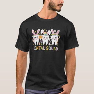 T-shirt Costume de lapin de Pâques hygiéniste dentaire de 