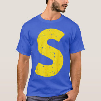 T-shirt Costume de lettre S d'alphabet assorti pour femmes