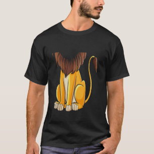 T-shirt Costume de lion sans tête drôle Halloween Gros cha