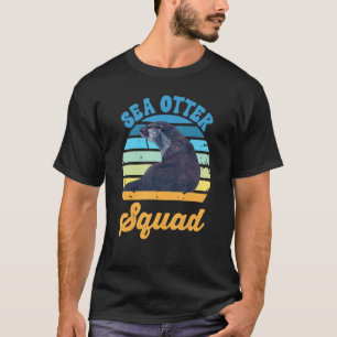 T-shirt Costume de loutres de mer pour enfants Vintage cou