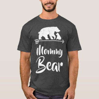 T-shirt Costume de Noël de famille jumelé à l'ours de mama