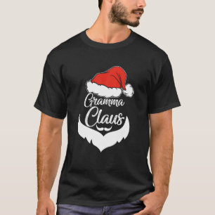 T-shirt Costume de Noël de Gramma Claus Pajamas Père Noël