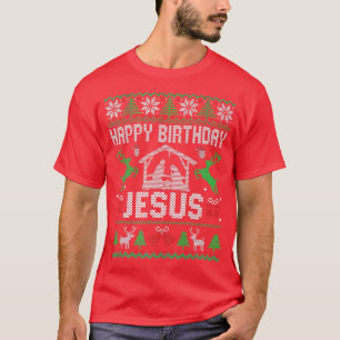 T-shirt Costume de Noël Joyeux anniversaire Jésus Holiday