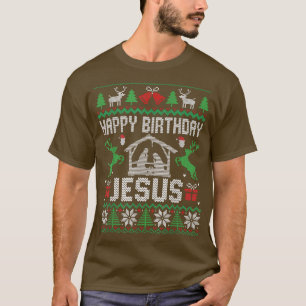 T-shirt Costume de Noël Joyeux anniversaire Jésus Holiday