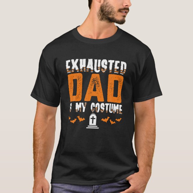 T-shirt Costume de papa épuisé Drôle Correspondant Hommes  (Devant)