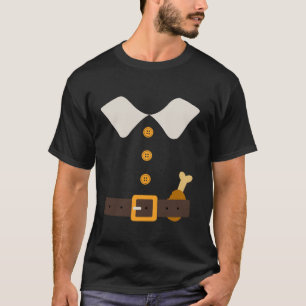 T-shirt Costume de pèlerin de Thanksgiving amusant avec la