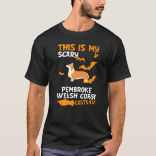 T-shirt Costume de Pembroke Welsh Corgi Halloween Paresseu