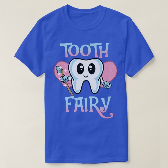 T-shirt Costume de poitrine dentaire rose (Design devant)