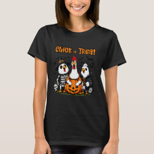 T-shirt Costume de poulet drôle d'Halloween Chick or Treat