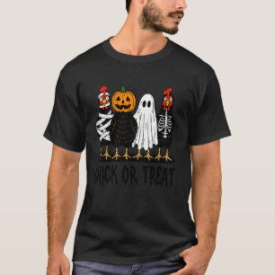 T-shirt Costume de poulet effrayant Chick Or Treat pour Ha