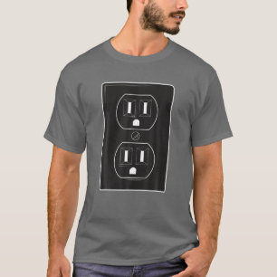 T-shirt Costume de prise électrique et de couple de socle