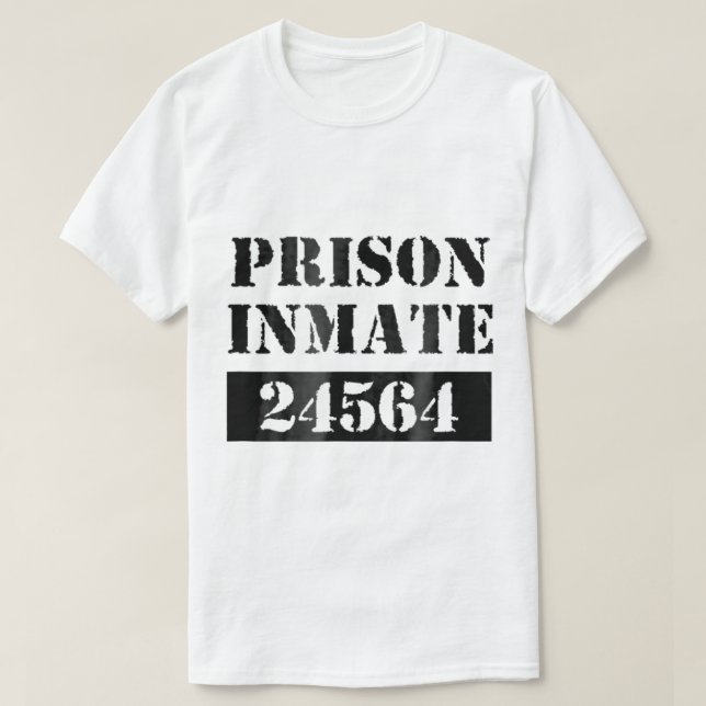 T-shirt Costume de prisonnier Orange Prison Uniforme Hallo (Design devant)