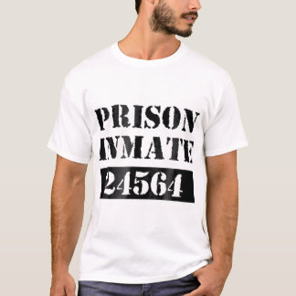T-shirt Costume de prisonnier Orange Prison Uniforme Hallo