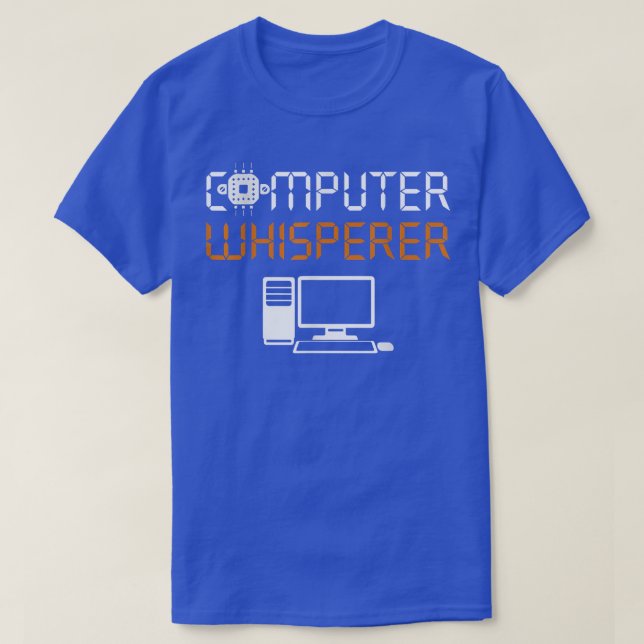 T-shirt Costume de programmeur de Wisperer d'ordinateur Ne (Design devant)