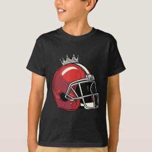 T-shirt Costume de roi couronné de football pour garçons e