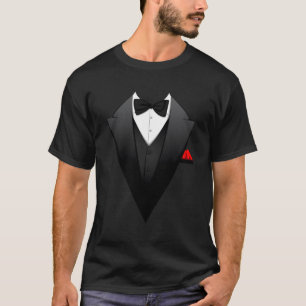 T-shirt Costume de Smoking Imprimé pour Hommes