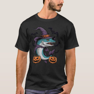 T-shirt Costume de sorcière de chauve-souris citrouille Ba