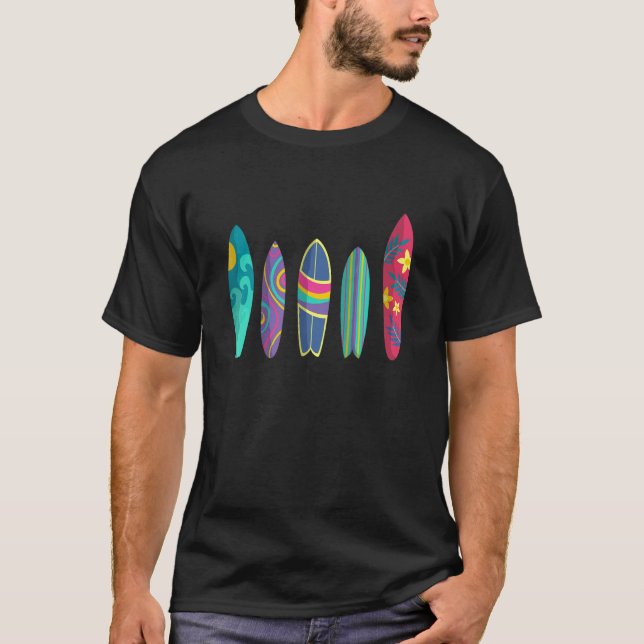 T-shirt Costume De Surf Pour Hommes Femmes Surf Surf Surf  (Devant)