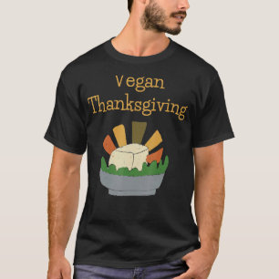 T-shirt Costume de Thanksgiving Végétalien Bonheur d'Autom