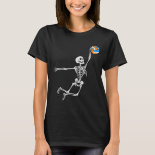T-shirt Costume de volleyball squelette Halloween Garçons