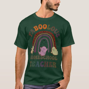 T-shirt Costume d'enseignant vintage FaBOOlous HOMESCHOOL