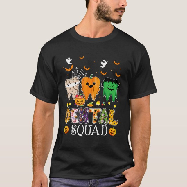 T-shirt Costume Dental Éffrayant Squad Denstist Hallowe (Devant)