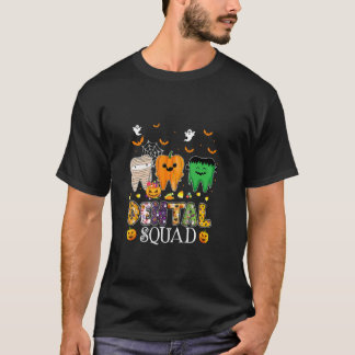 T-shirt Costume Dental Éffrayant Squad Denstist Hallowe