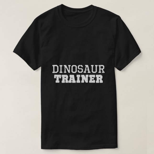 T-shirt Costume d'entraîneur Dinosaure Halloween Lazy Easy (Design devant)