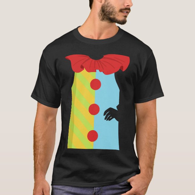 T-shirt Costume déplaisant de Halloween de clown de tueur (Devant)