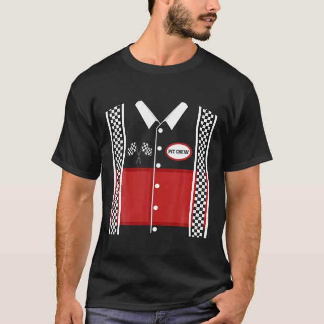 T-shirt Costume d'équipage Halloween Racer voiture Racer V (Devant)
