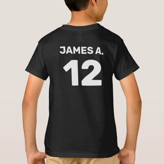 T-shirt Costume d'équipe modèle personnalisé (conception a (Dos)