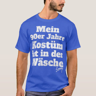 T-shirt Costume des années 90 en lingerie tenue rétro anné