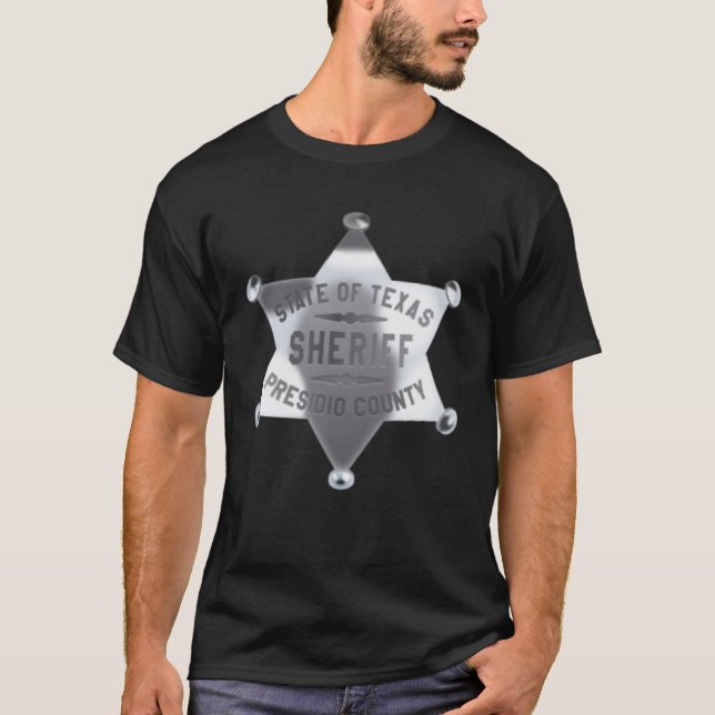 T-shirt Costume des uniformes du shérif du Texas (Devant)