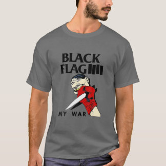T-shirt Costume Design Black Flag Ma Guerre Classique Esse