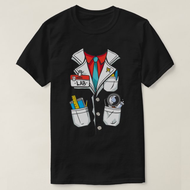 T-shirt Costume d'habit de laboratoire Chimie labtech (Design devant)